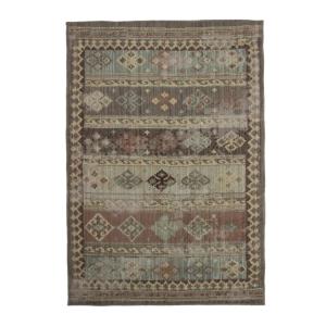 Tapis intérieur extérieur effet vintage oriental lignes mar…