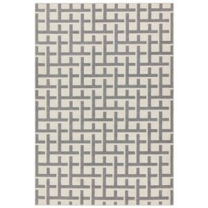 Tapis intérieur extérieur en Polypropylen gris 120x170 cm