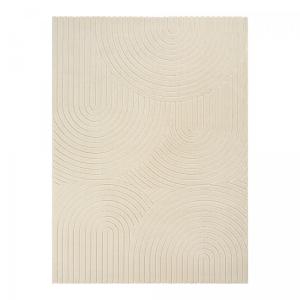 Tapis intérieur extérieur en relief  ton sur ton Beige 160x…
