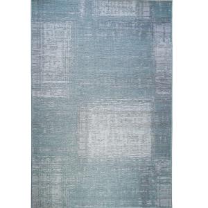 Tapis intérieur extérieur  motif abstrait bleu 160x230
