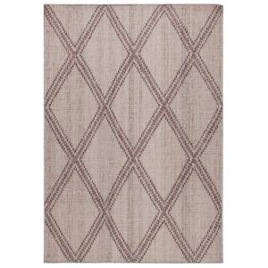 Tapis intérieur extérieur tissé plat Beige 140x200 cm