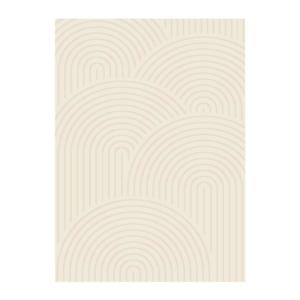 Tapis intérieur motif arches crème 120 x 160 cm