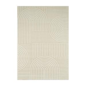 Tapis intérieur motif graphique arches, crème, 120 x 160 cm…