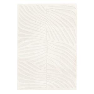 Tapis intérieur motif végétal crème 80x150cm