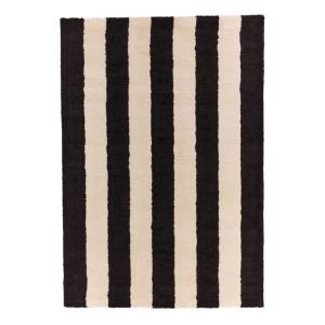 Tapis intérieur rayures noir et blanc 160x230cm
