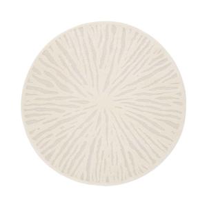 Tapis intérieur rond D160cm crème
