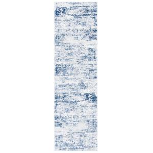 Tapis ivoire/marine 66 x 122 cm