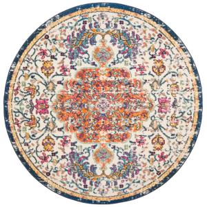 Tapis Ivoire/Orange 122 X 122 cm