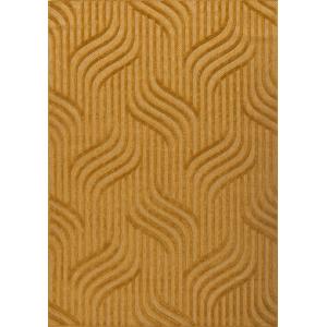 Tapis jaune intérieur et extérieur motif zigs zags 80x150 c…