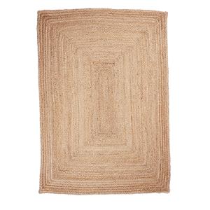 Tapis kilim en jute beige 200x290