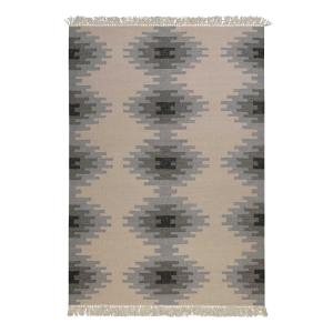 Tapis kilim pure laine tissé main ethnique chic à franges 2…