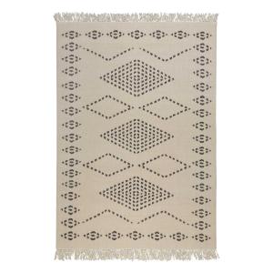 Tapis kilim pure laine tissé main ethnique chic beige 200x2…