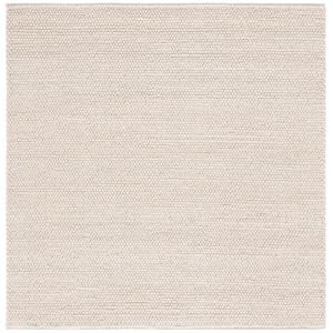 Tapis Laine Blanc 122 X 122 cm