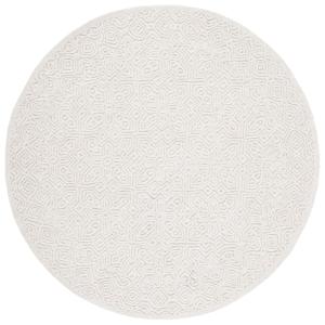 Tapis Laine / Cotton Blanc 183 X 183 cm