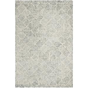 Tapis Laine Green / Ivory 61 X 91 cm