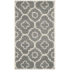 Tapis Laine Gris 122 X 183 cm