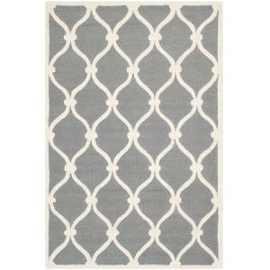 Tapis Laine Gris 152 X 244 cm