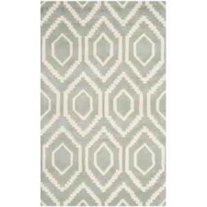 Tapis Laine Gris/Neutre 90 X 150