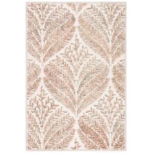 Tapis Laine Ivoire/Marron 122 X 183 cm
