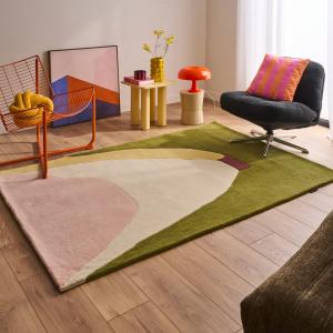 Tapis Laine Tissé à la main banane 160x230