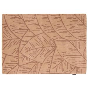 Tapis Laine Tissé à la main feuillage Marron 200x290