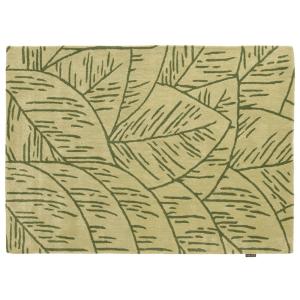 Tapis Laine Tissé à la main feuillage Vert 200x290