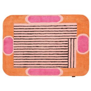 Tapis Laine Tissé à la main géométrique Orange 160x230