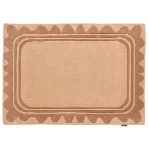Tapis Laine Tissé à la main wavy Marron 133x190