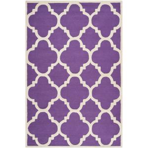 Tapis Laine Violet 183 X 274 cm