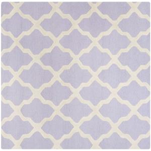 Tapis Laine Violet/Neutre 183 X 183 cm