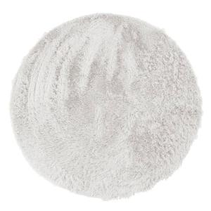 Tapis lavable à base fine souple extra doux blanc diam.120