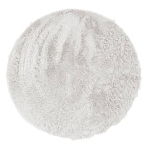 Tapis lavable à base fine souple extra doux blanc diam.160
