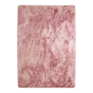 Tapis lavable à base fine souple extra doux rose 160x230