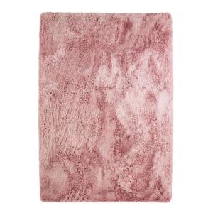 Tapis lavable à base fine souple extra doux rose 190x290