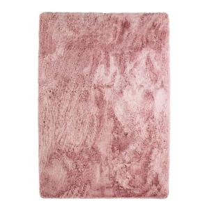 Tapis lavable à base fine souple extra doux rose 225x340