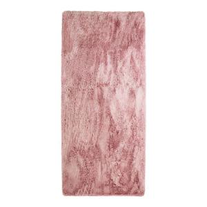 Tapis lavable à base fine souple extra doux rose 80x180