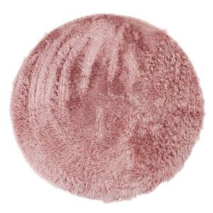 Tapis lavable à base fine souple extra doux rose diam.120