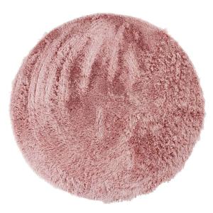 Tapis lavable à base fine souple extra doux rose diam.160