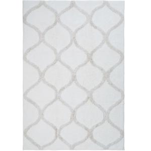 Tapis lavable berbère en coton beige 60x90
