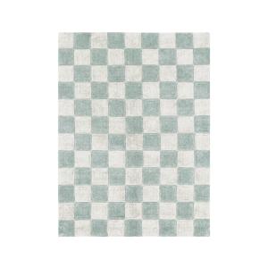 Tapis lavable Carreaux de Cuisine Bleu Sauge 120 x 160 cm