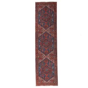 Tapis lavable de couloir rouge 75x150cm