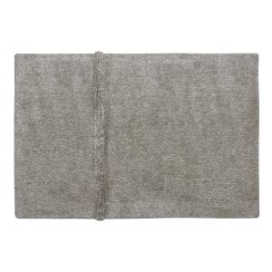 Tapis lavable en laine gris 250x340