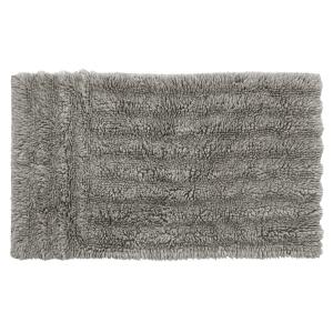 Tapis lavable en laine gris 80x140