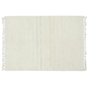 Tapis lavable en laine grise 120 x 170