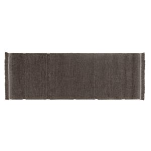 Tapis lavable en laine marron 80x230