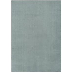 Tapis lavable et antidérapant, uni, bleu, 160 x 220 cm