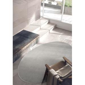 Tapis lavable et antidérapant, uni, gris, 140 x 200 cm oval…