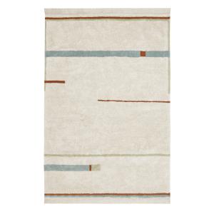 Tapis lavable lane naturel - bleu vintage 200 x 300 cm
