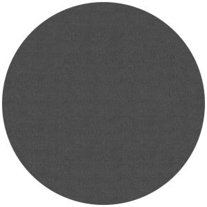 Tapis lavable moelleux élégant uni, Anthracite, 120 cm Rond…