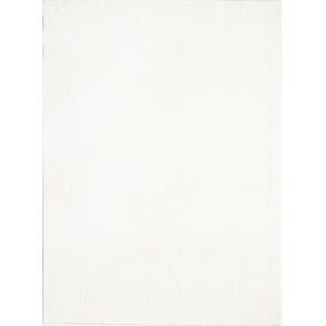 Tapis lavable moelleux élégant uni, Crème, 200 x 280 cm